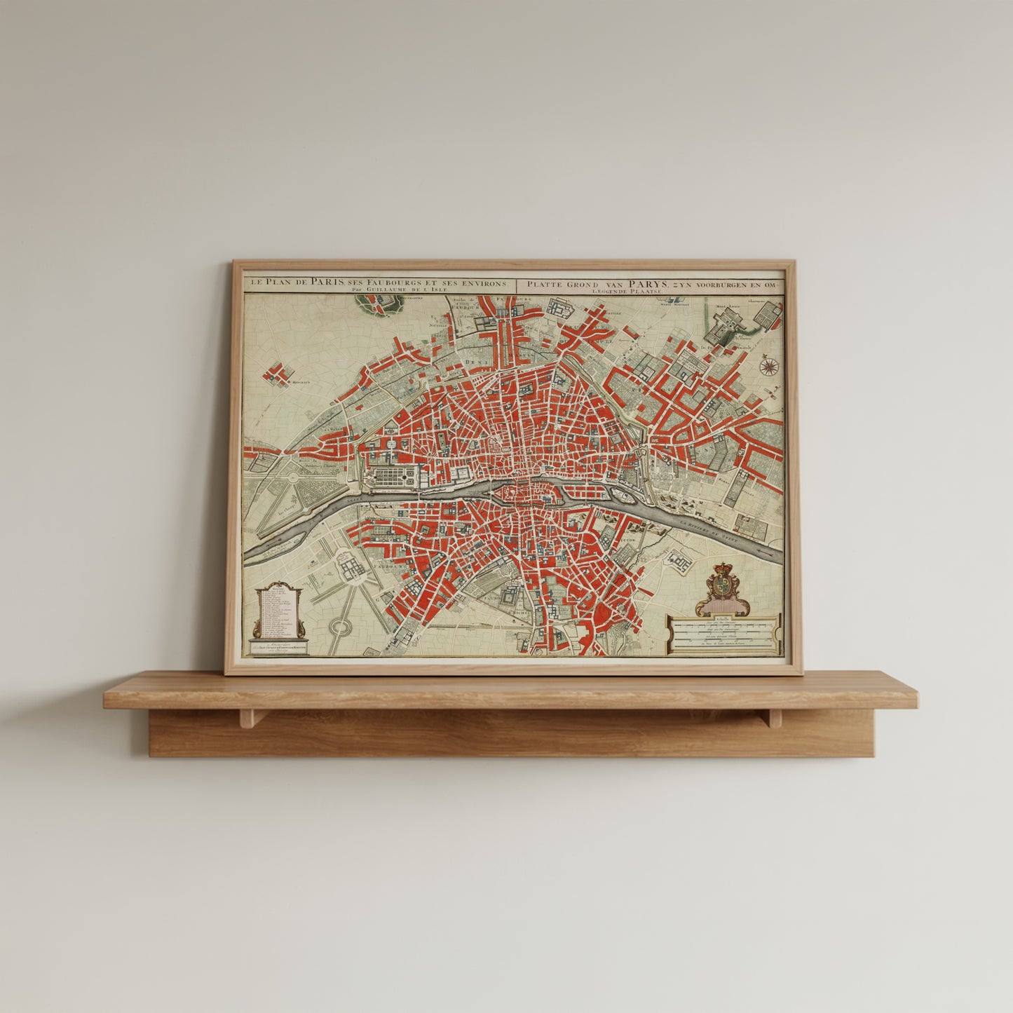 Map of Paris by Guillaume Delisle