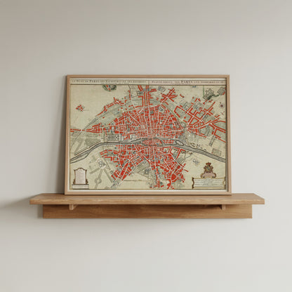 Map of Paris by Guillaume Delisle