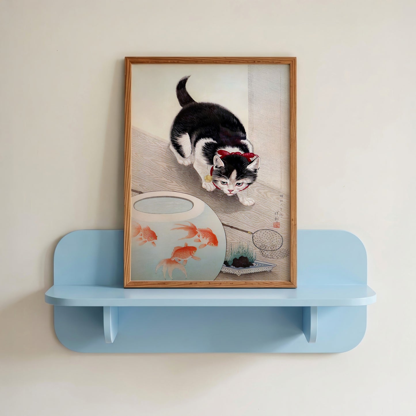 Cat and Goldfish Bowl