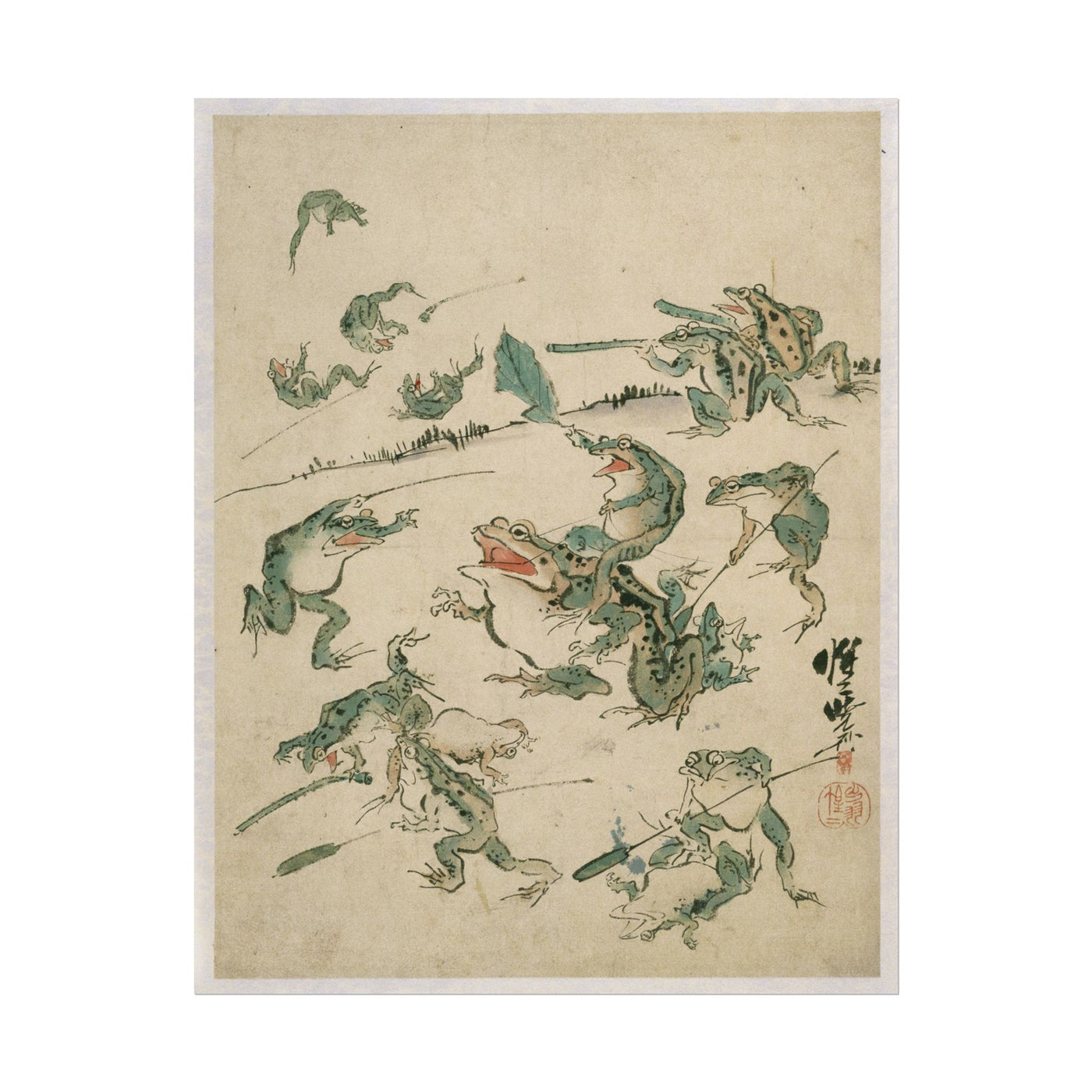 Battle of the Frogs 11″×14″