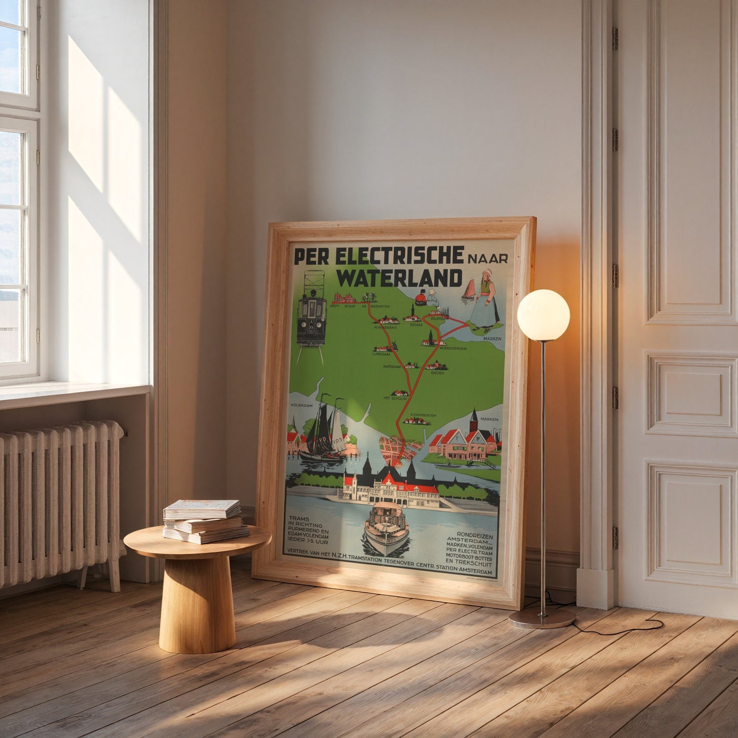 Waterland Tram Map Art