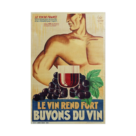 Buvons Du Vin - French Advert poster by John William Waterhouse - 12x18 inch print