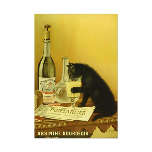 Absinthe Bourgeois Advert poster by Mourgue Freres - 12x18 inch print