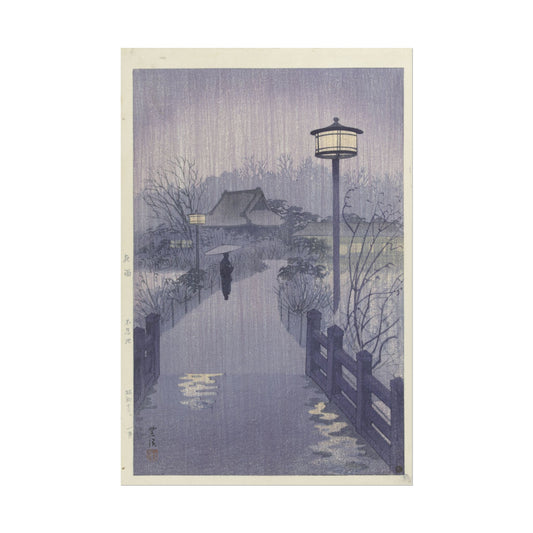 Serene Evening Rain Print