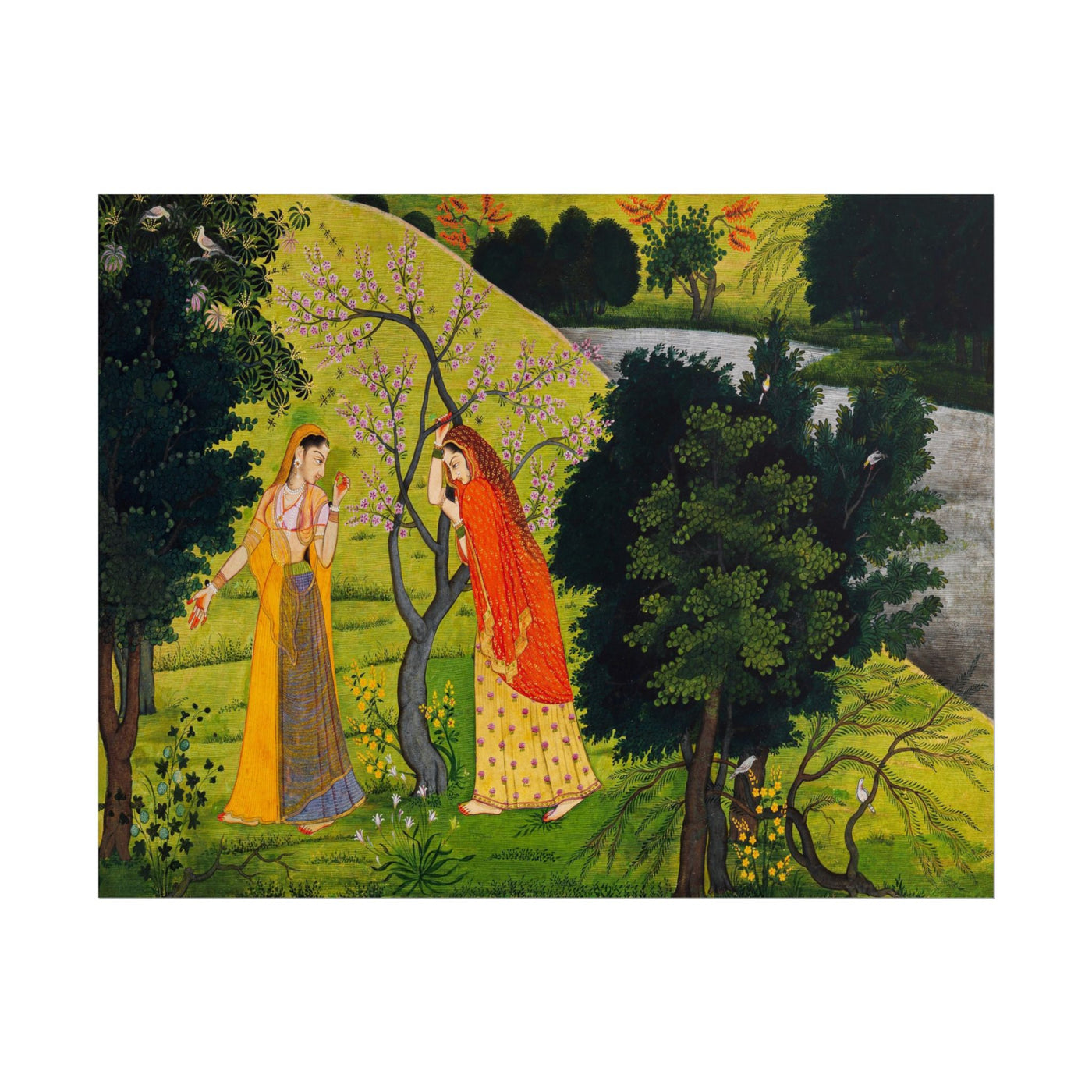 Radha and Her Confidant 14″×11″