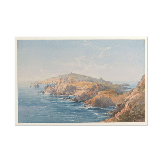 Serene Coastal Landscape Art Print