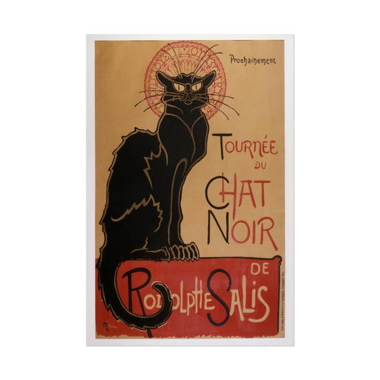 Le Chat Noir poster by Theophile Alexandre Steinlen  - 12x18 inch print