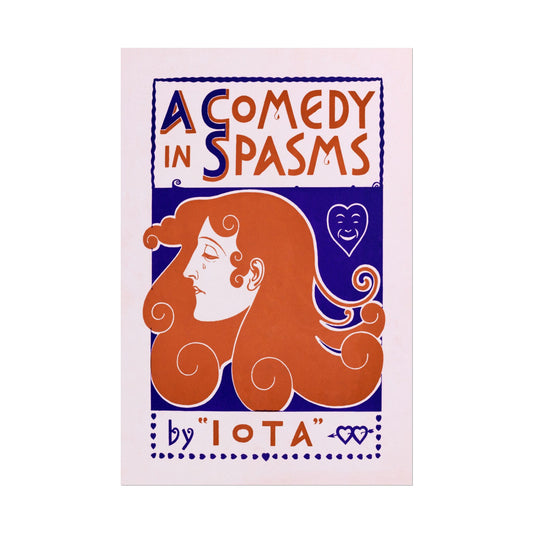 A Comedy In Spasms by Iota poster by Franz Von Stuck - 12x18 inch print