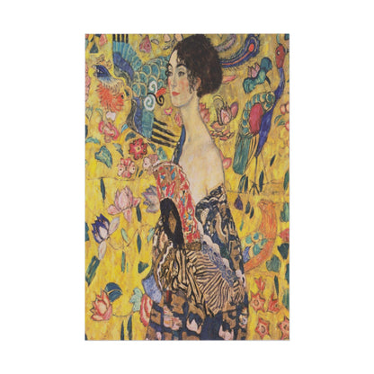 Lady with a Fan poster by Gustav Klimt  - 20x30 inch poster print