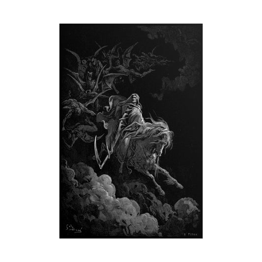 Death poster by Gustave Dore - 12x18 inch print