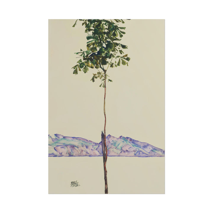 Little Tree poster by Egon Schiele  - 12x18 inch print