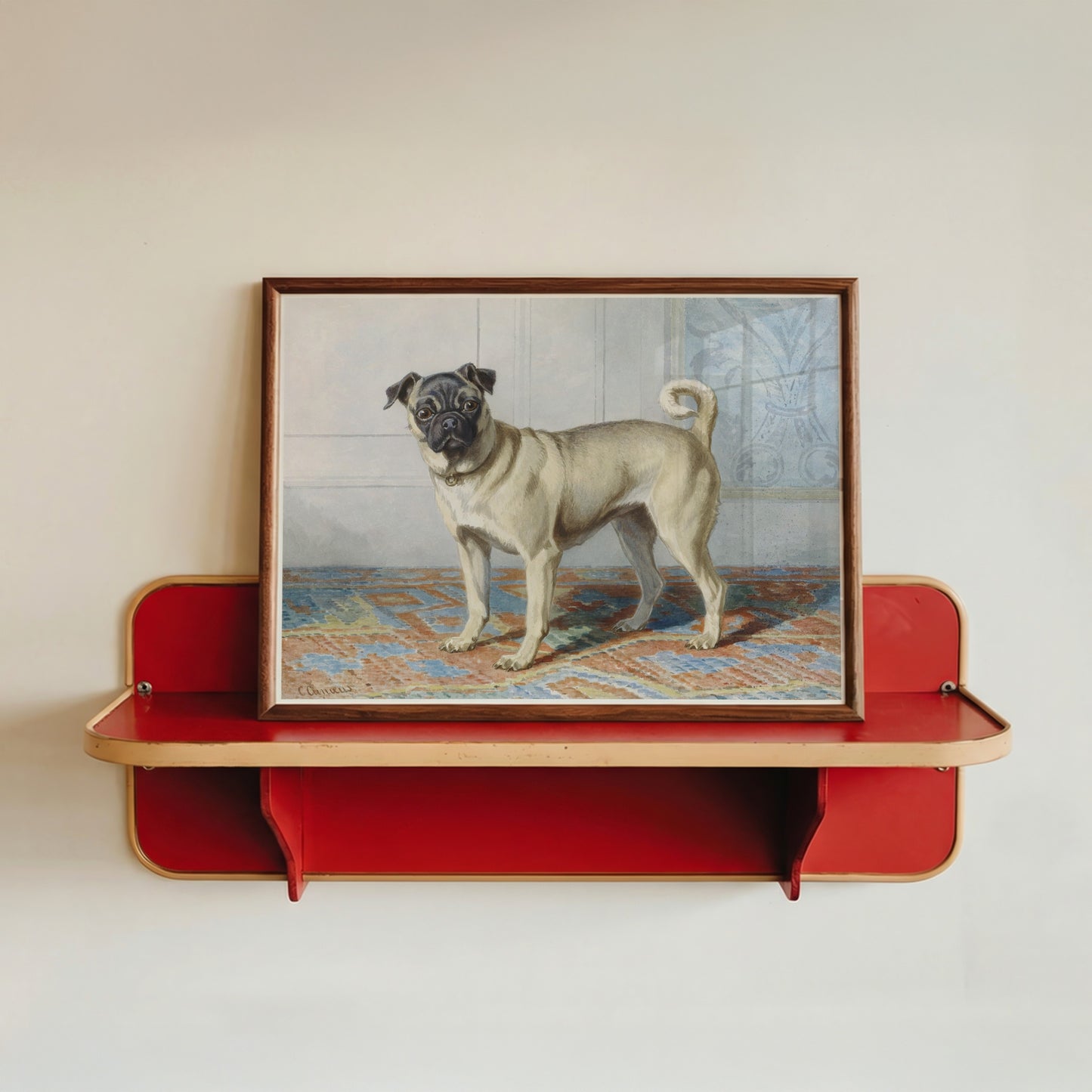 Portrait of Edwin Vom Rath's Pug