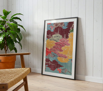 Pine, Plum and Chrysanthemum