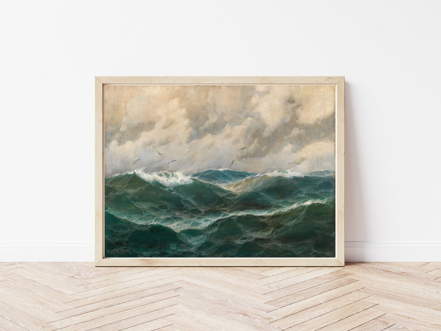 Maritime poster by Max Jensen  - Black frame wall art
