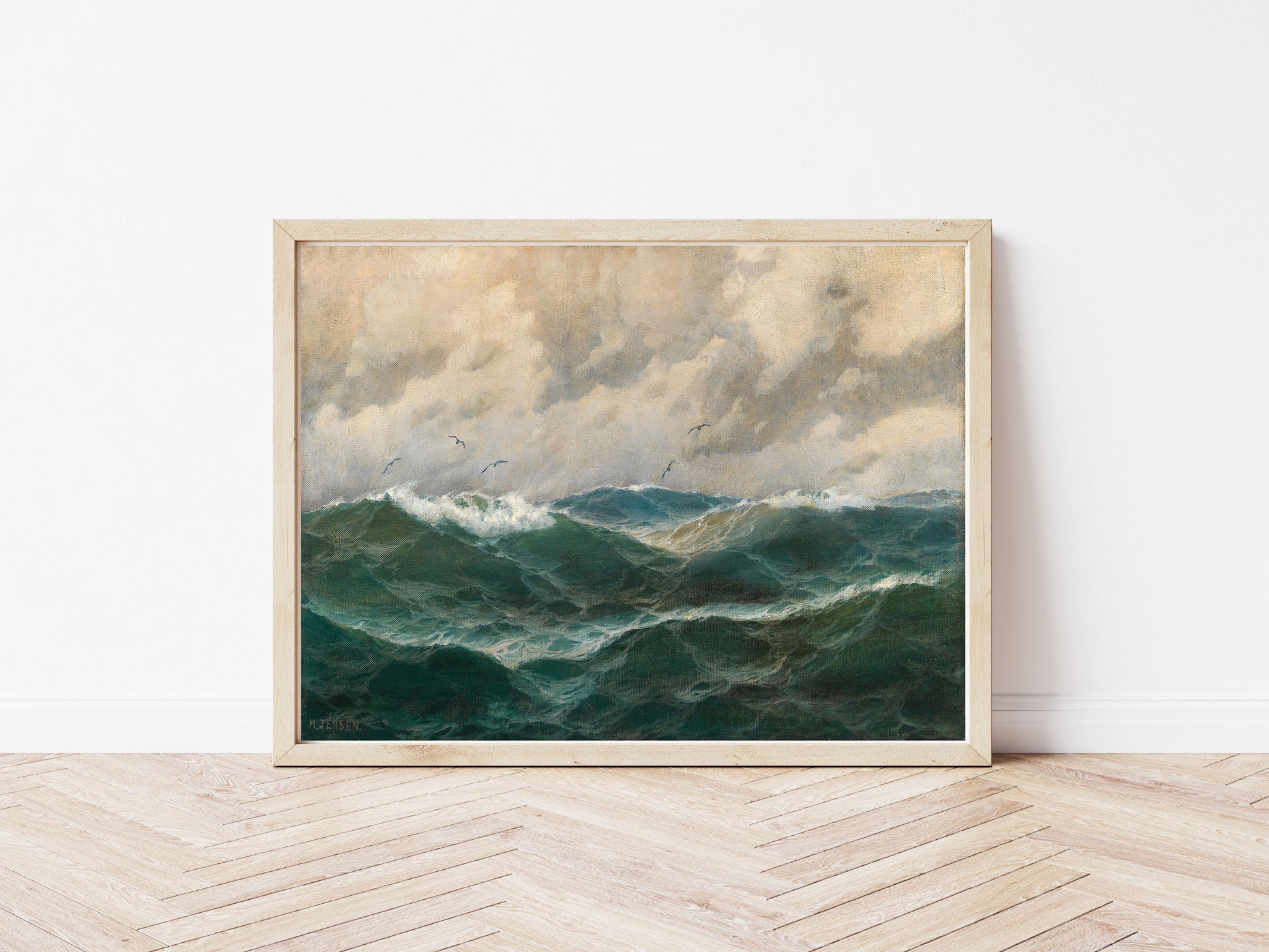 Maritime poster by Max Jensen  - Black frame wall art