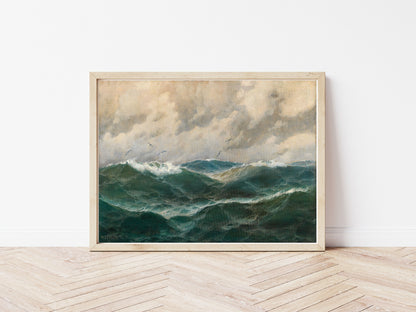 Maritime poster by Max Jensen  - Black frame wall art