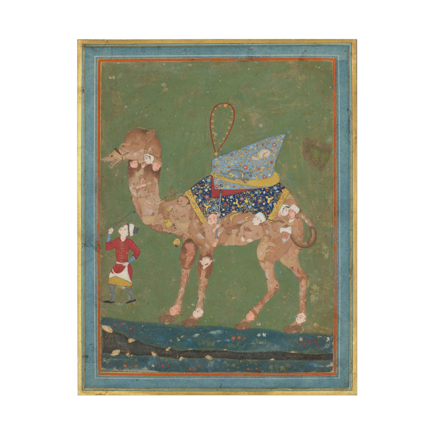 Composite Camel with Attendant 11″×14″