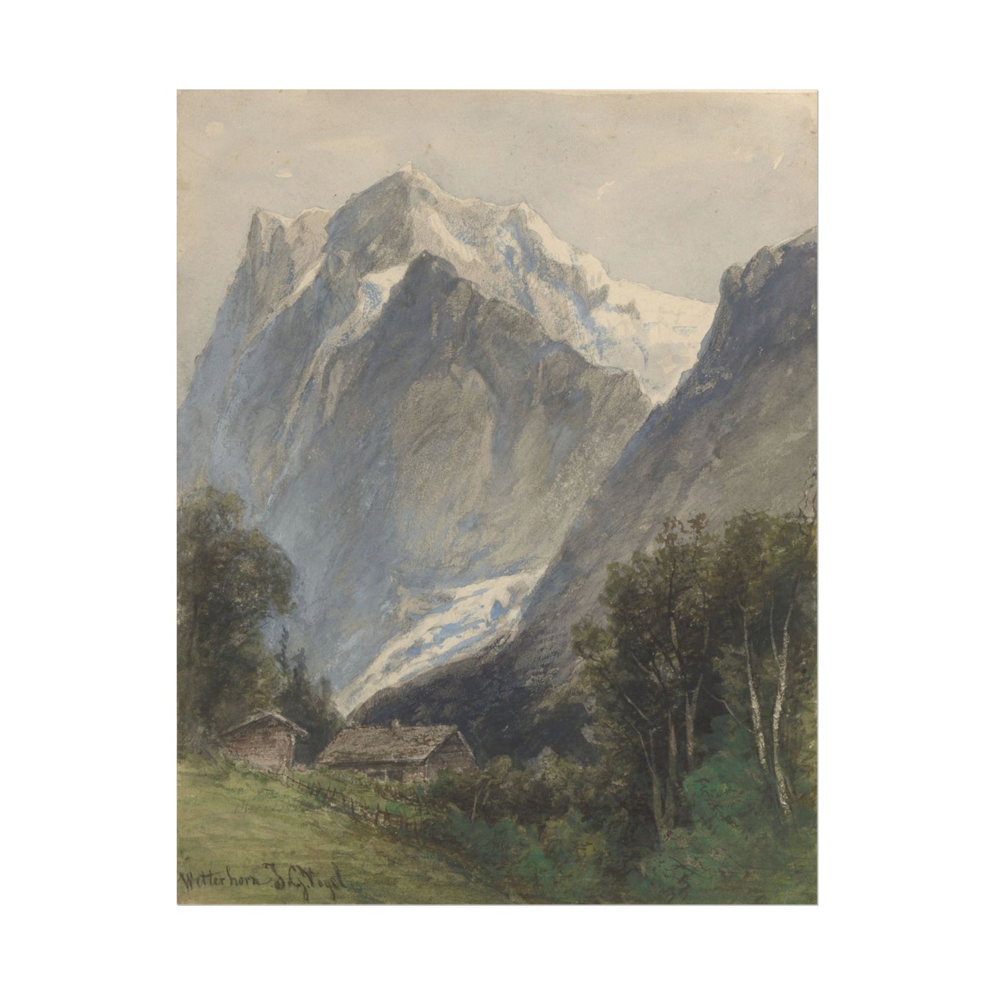 Swiss Mountain Landscape Print