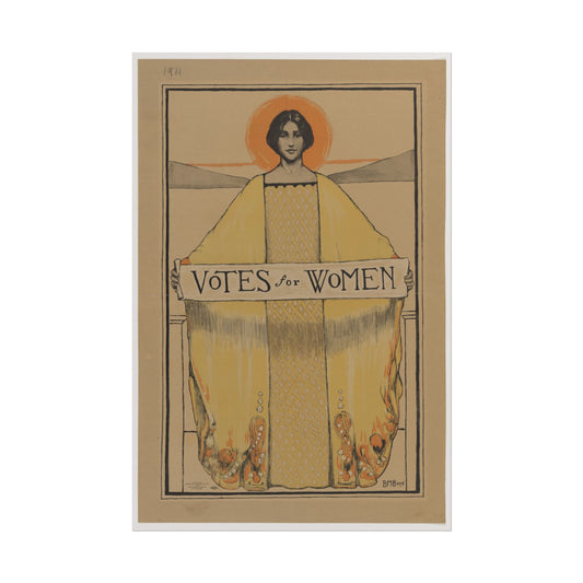 Votes for Women 1913 poster by Alphonse Mucha  - 12x18 inch print