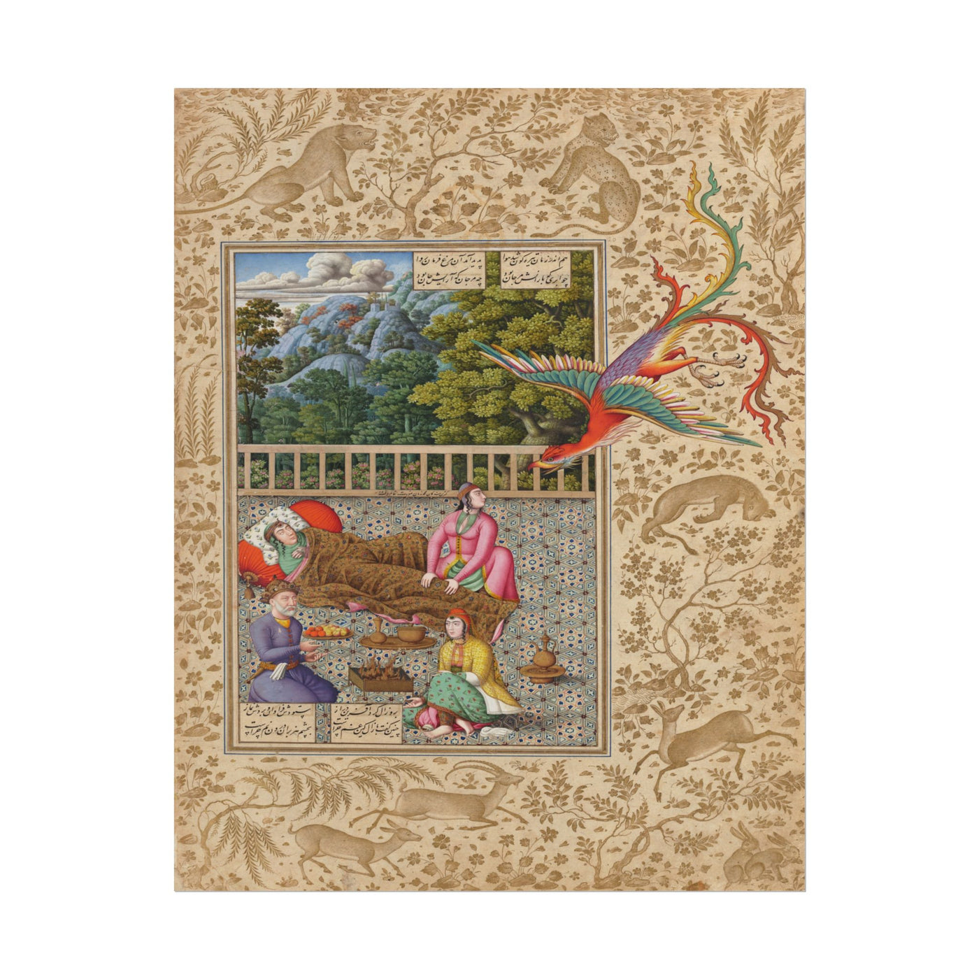 The Simurgh Arrives to Assist with the Birth of Rustam 11″×14″