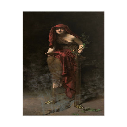 Priestess of Delphi poster by John Collier  - 11x14 inch print