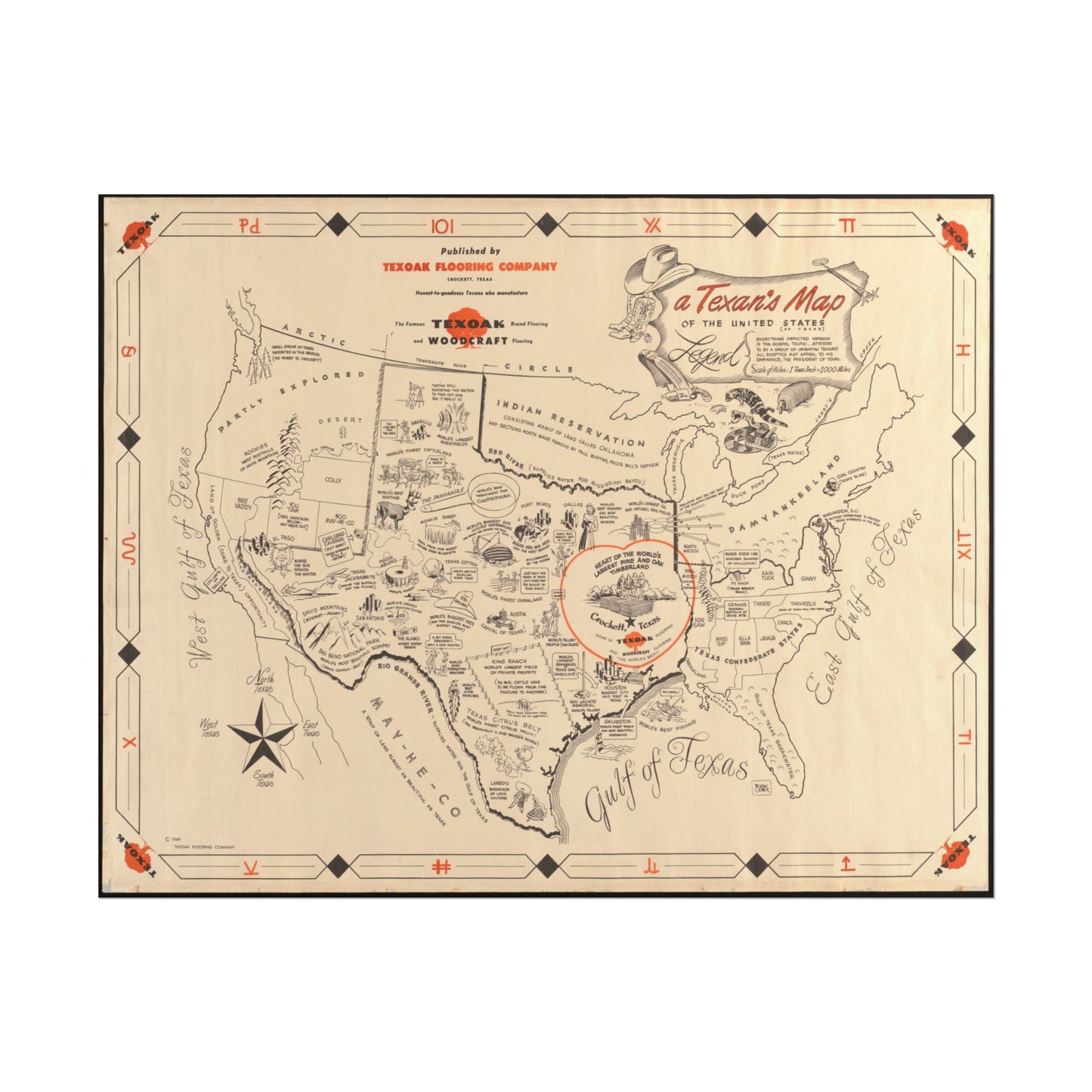 A Texan’s Map of the United States of Texas