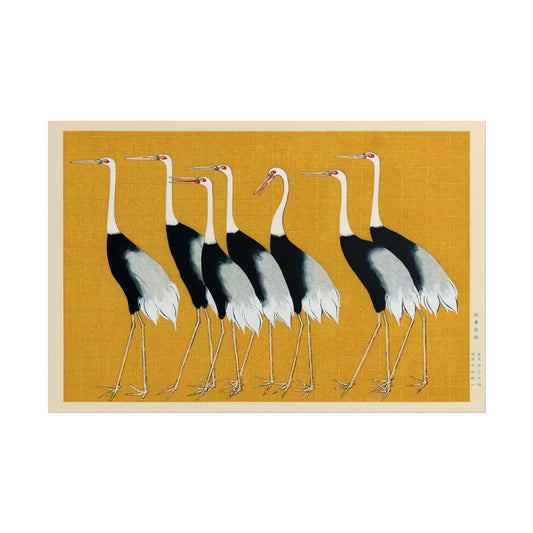 Japanese Cranes poster by Ogata Korin  - 12x18 inch print