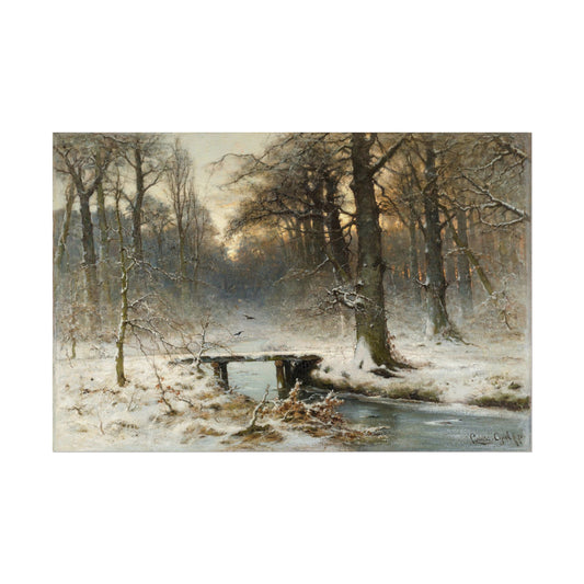 Serene Winter Landscape Art Print