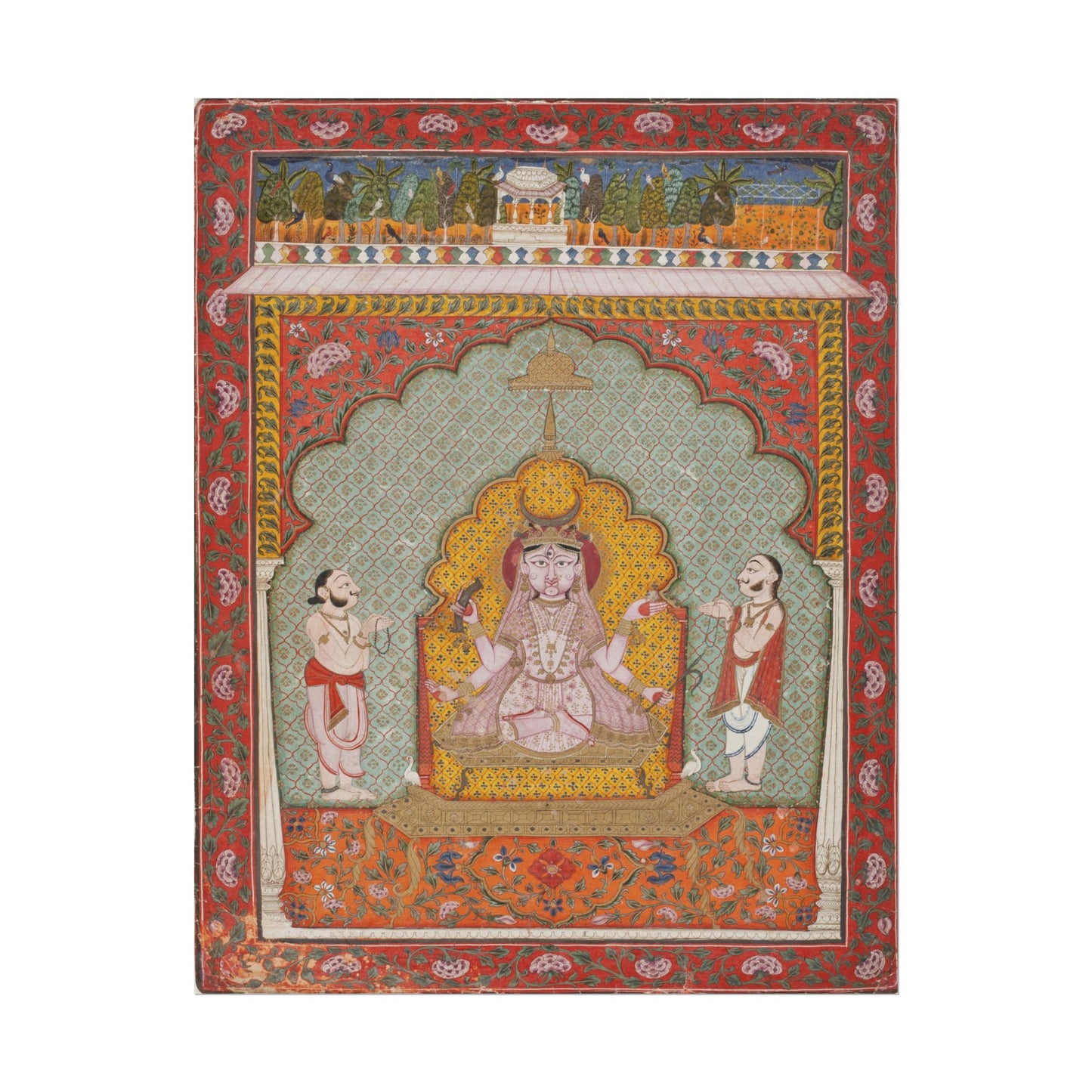 Durga Being Worshipped