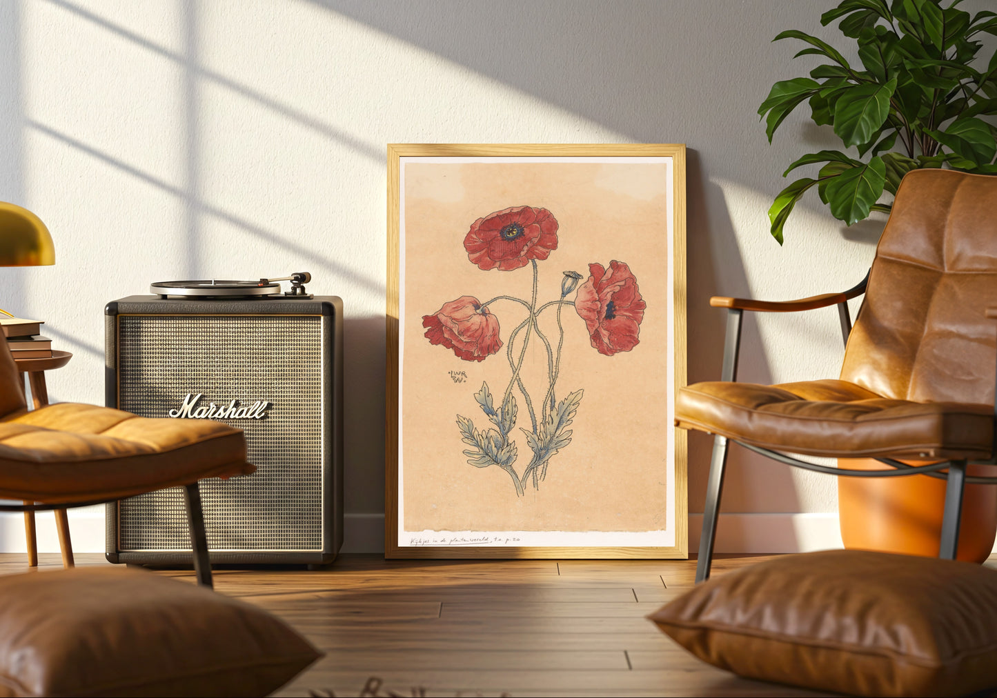 Vintage Poppy Flower