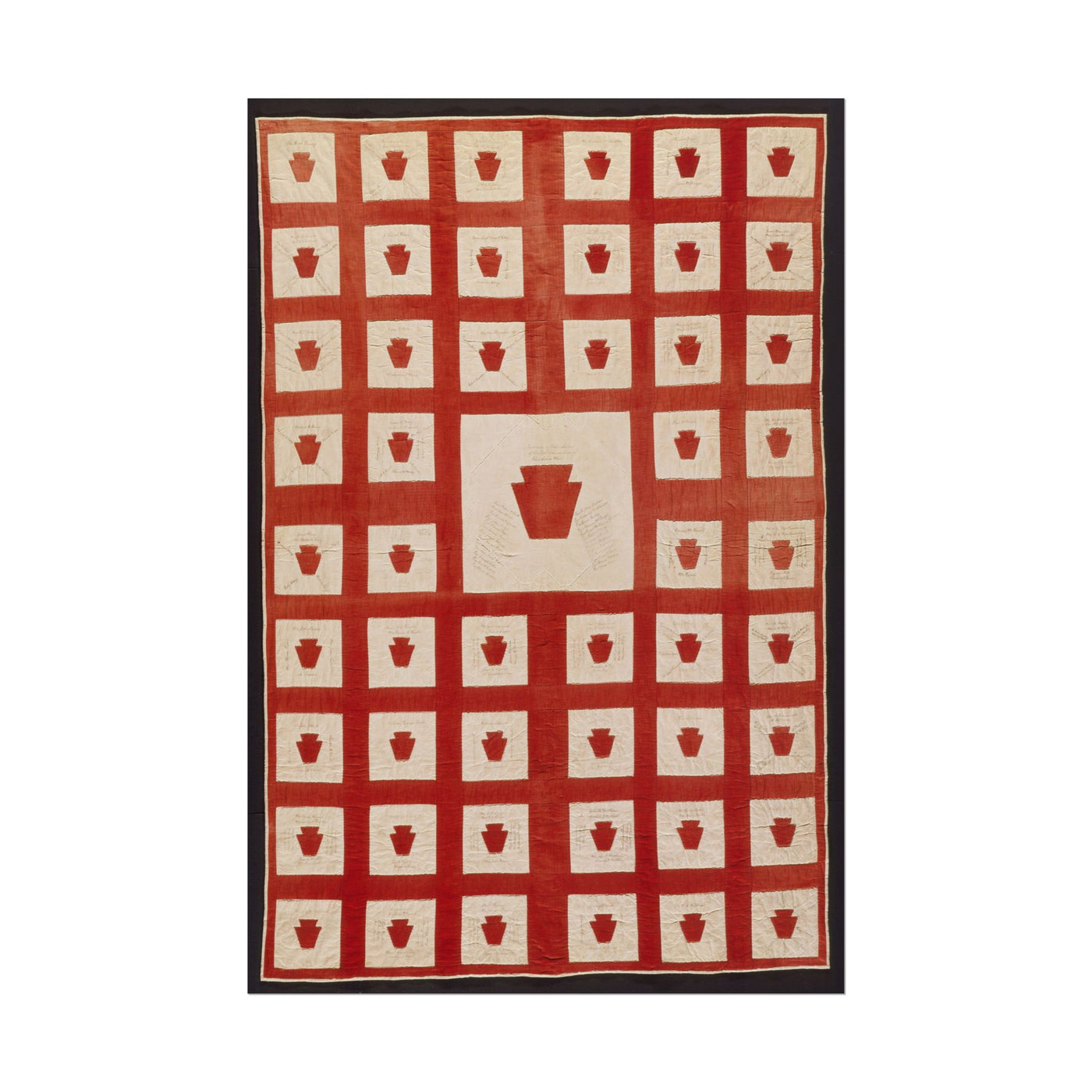 Signature Quilt, Bucket of Blood 12″×18″