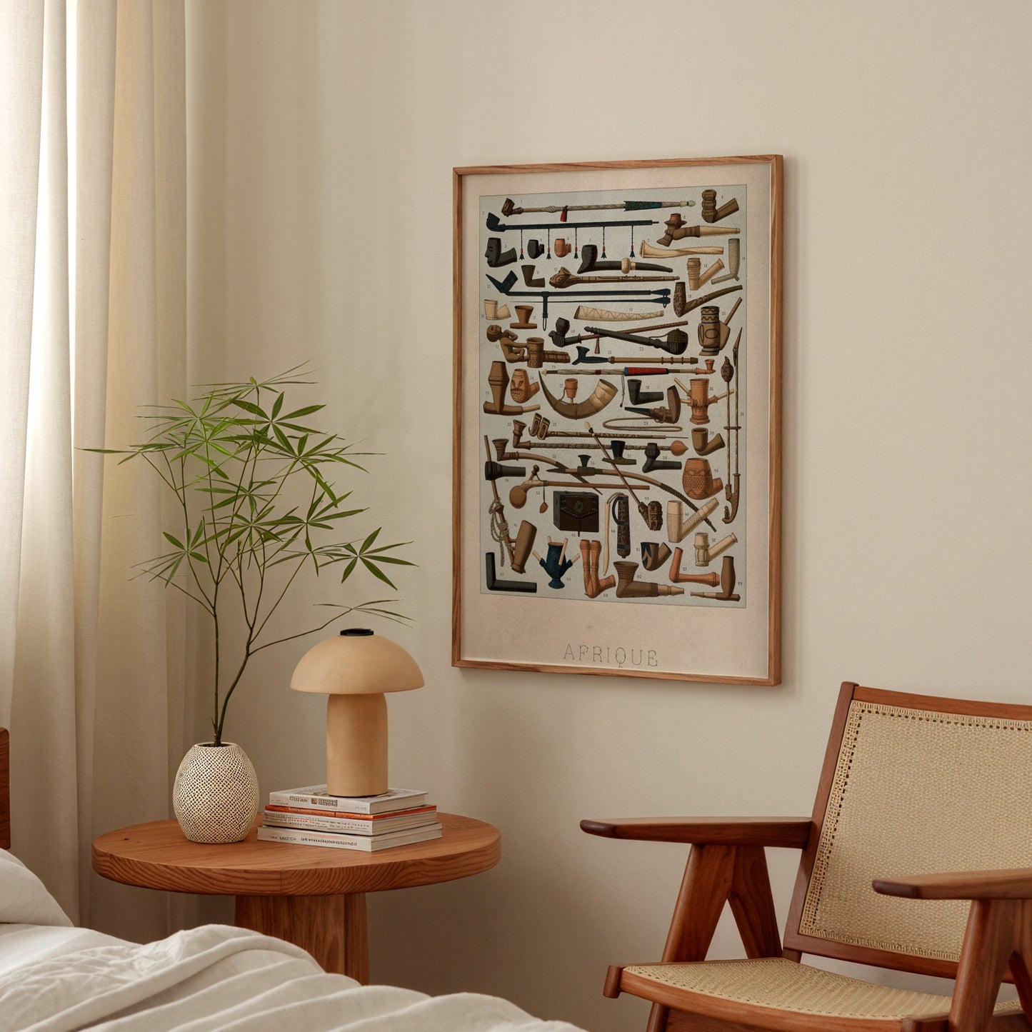 African Pipes Chromolithograph