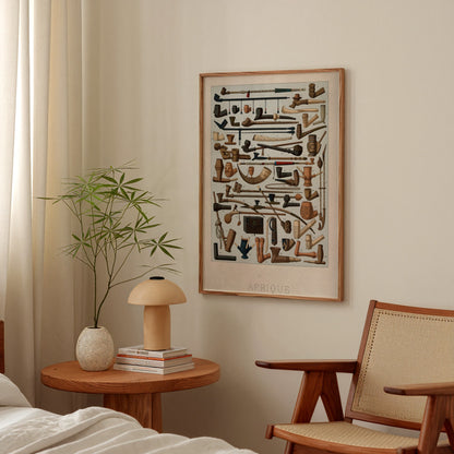 African Pipes Chromolithograph