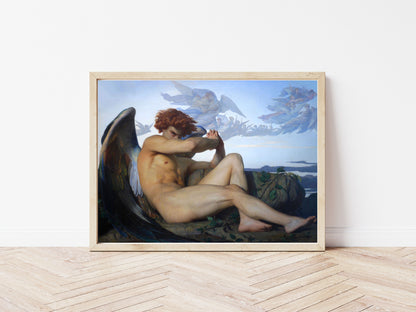 Fallen Angel poster by Alexandre Cabanel  - Black frame wall art
