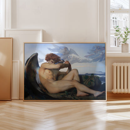 Fallen Angel poster by Alexandre Cabanel  - Neutral room decor with framed print
