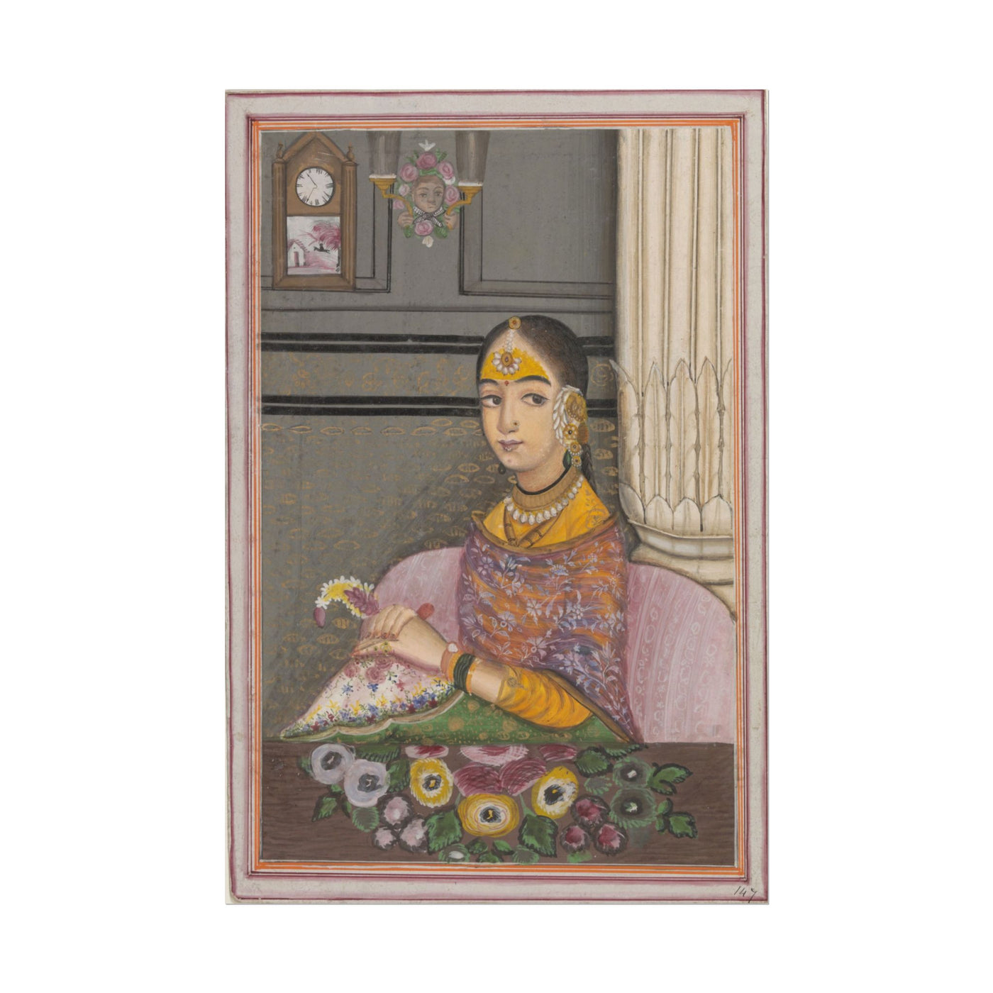 Elegant Indian Woman Art Print 12″×18″