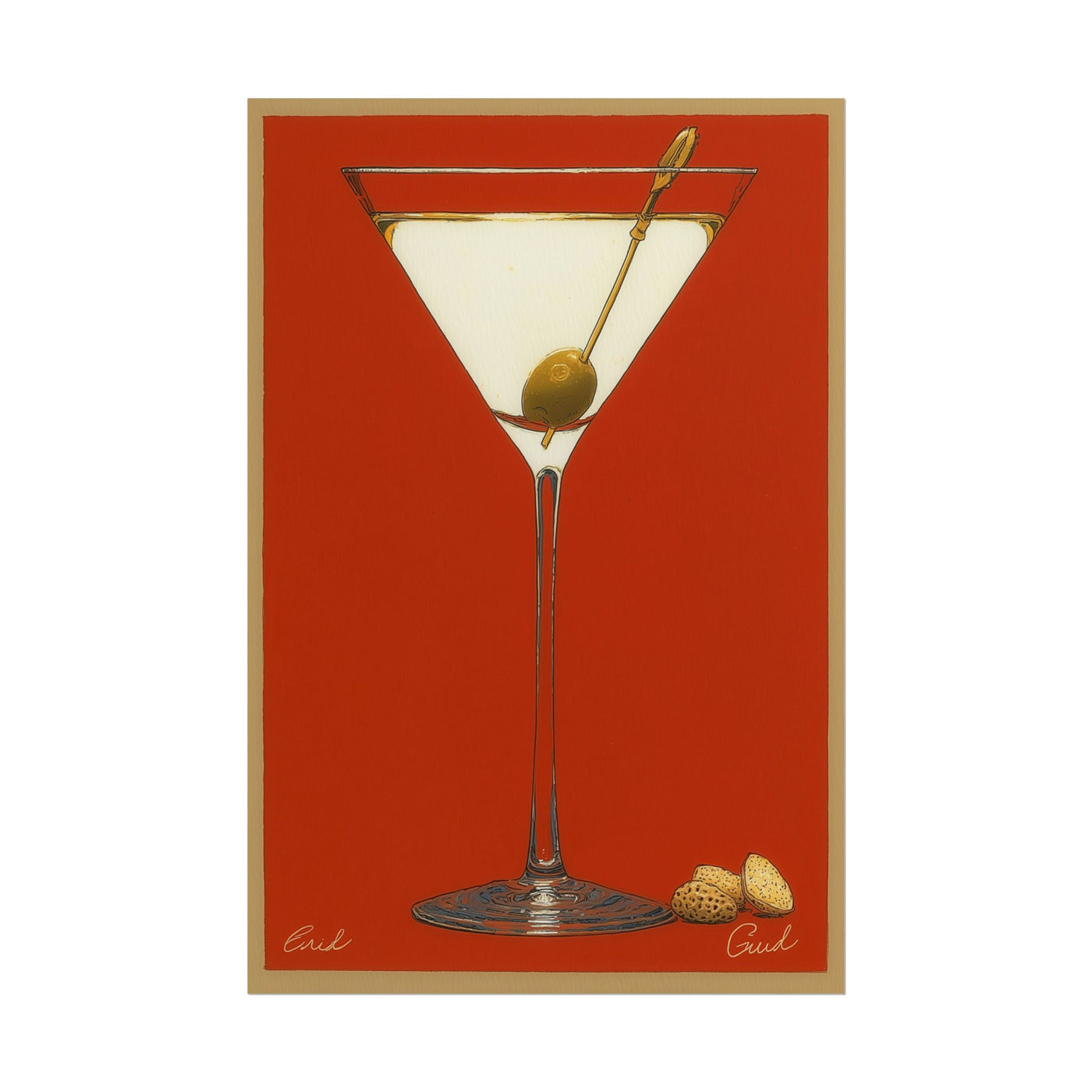 Martini Glass 12″×18″