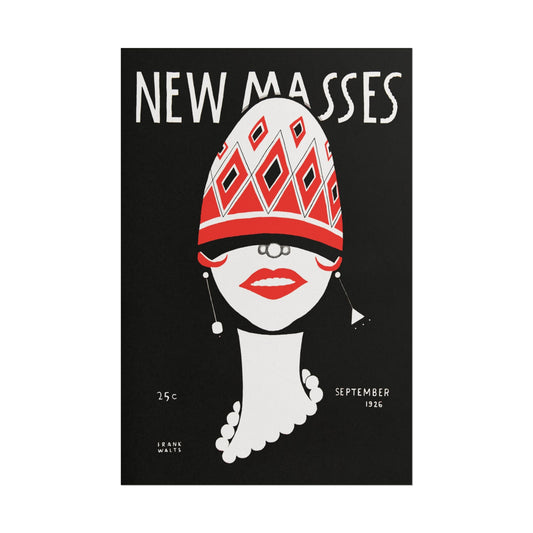 New Masses poster by Frank Walts - 12x18 inch print
