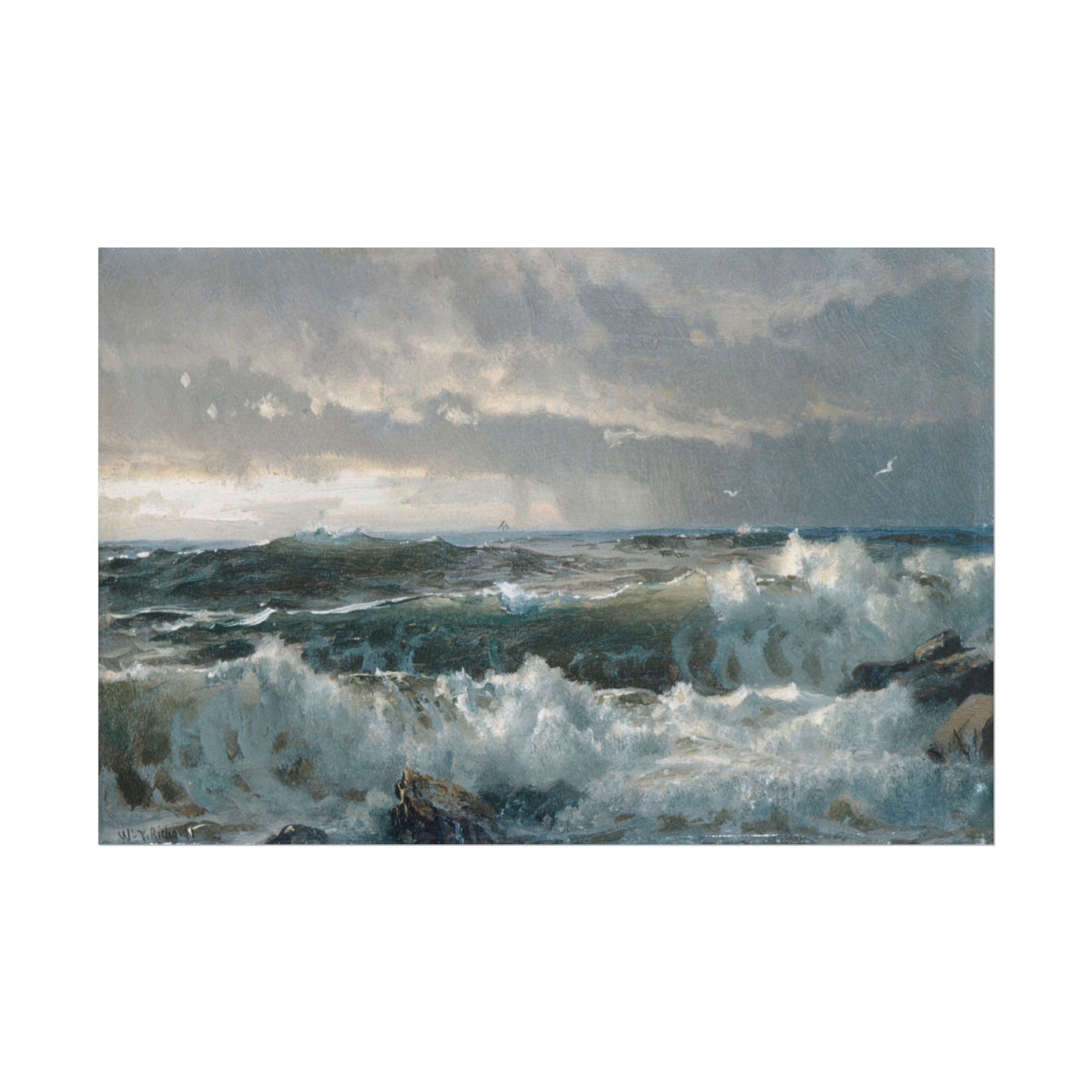 Surf on Rocks 18″×12″