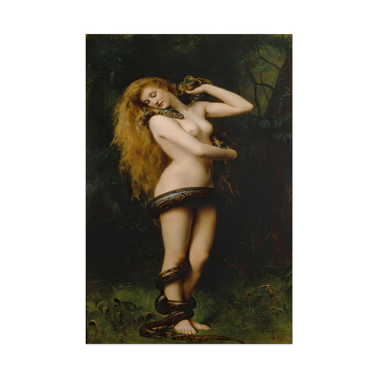 Lilith poster by John Collier  - 12x18 inch print