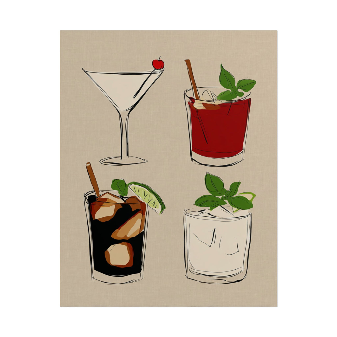Cocktail Art 11×14