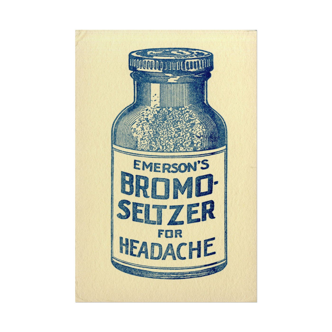 Emerson’s Bromo-Seltzer Advertisement 12″×18″
