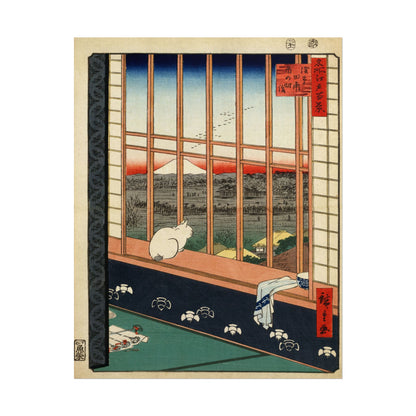 Asakusa Ricefields and Torinomachi Festival poster by Utagawa Hiroshige - 11x14 inch print