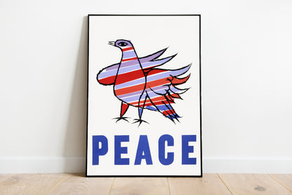 McCarthy Peace 1968 poster by Ben Shahn - Black frame wall art
