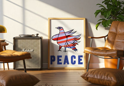 McCarthy Peace 1968 poster by Ben Shahn - Neutral room decor with framed print