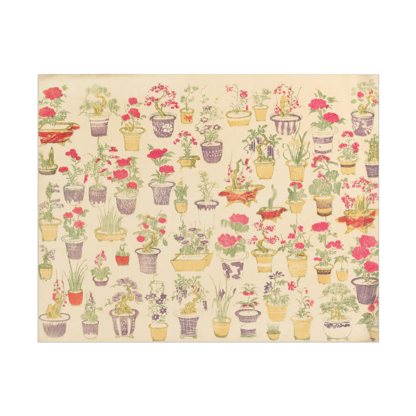 Floral Pot Pattern 14″×11″