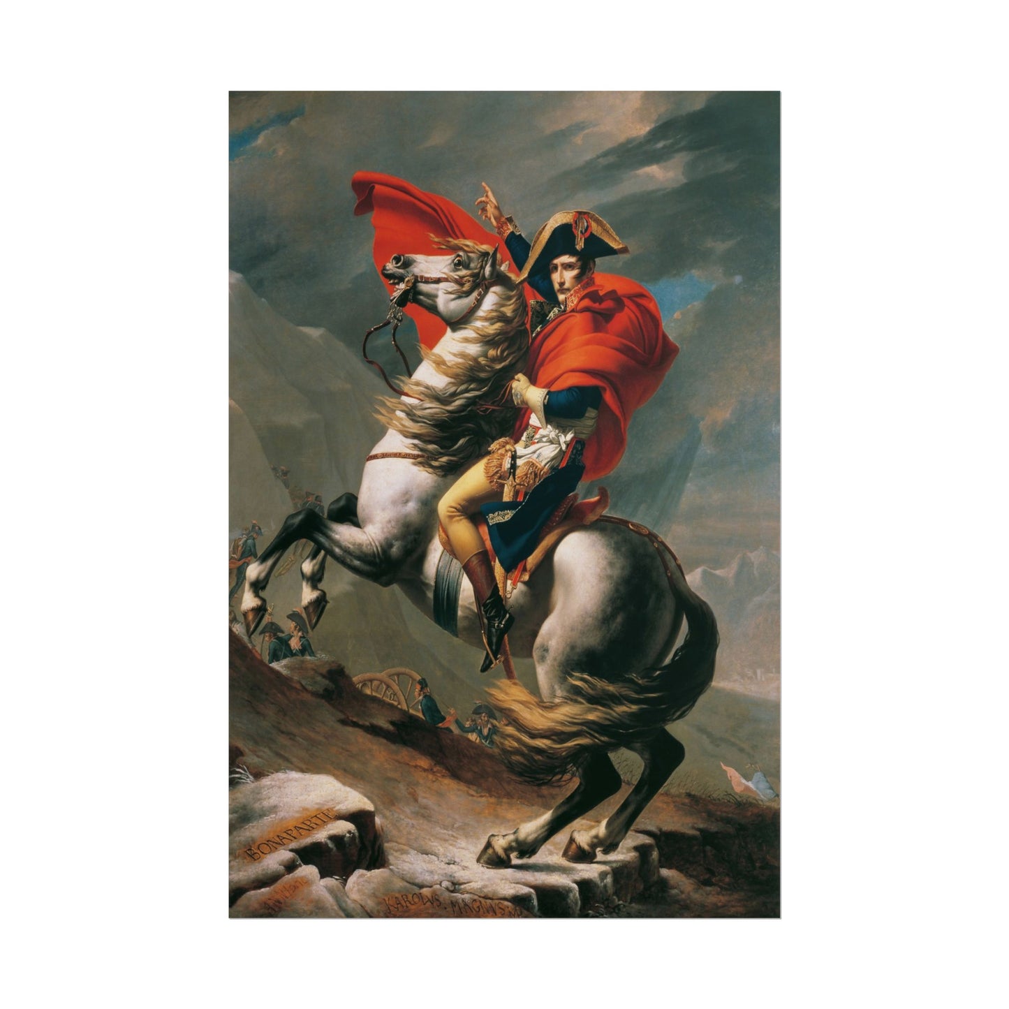 Napoleon Crossing the Alps Print