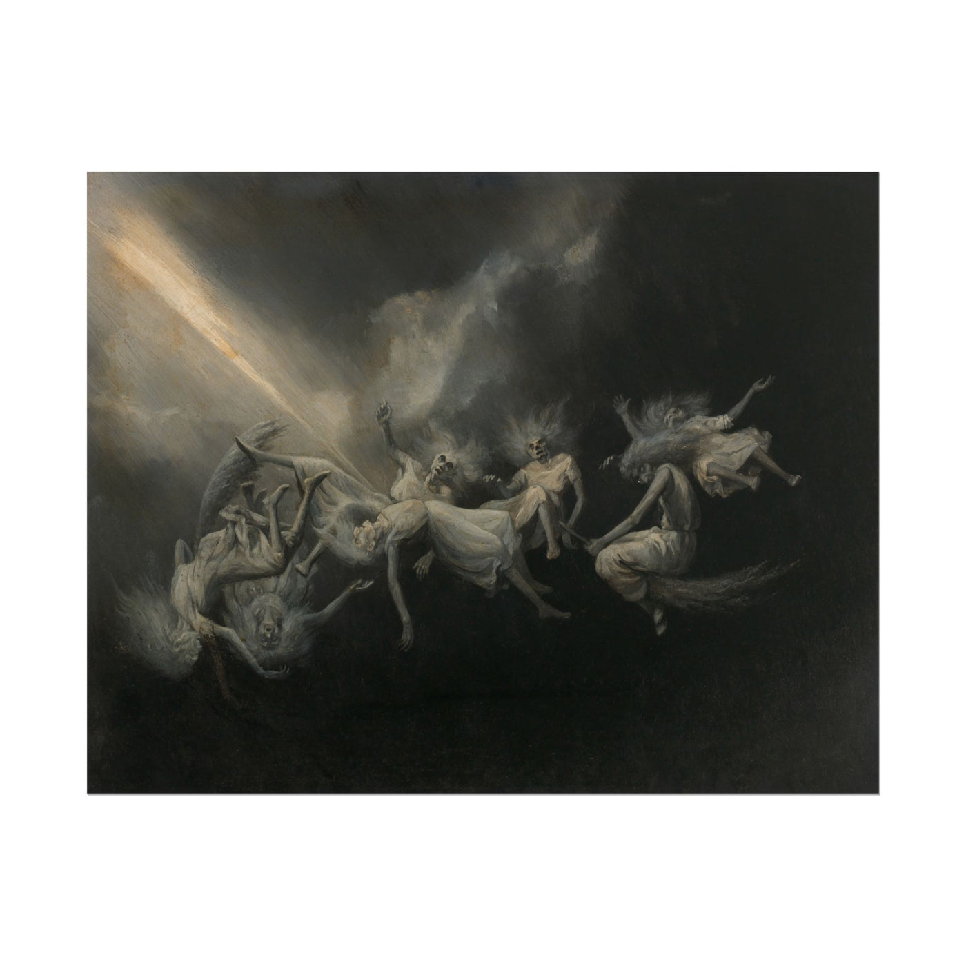 Lightning Struck a Flock of Witches 14″×11″