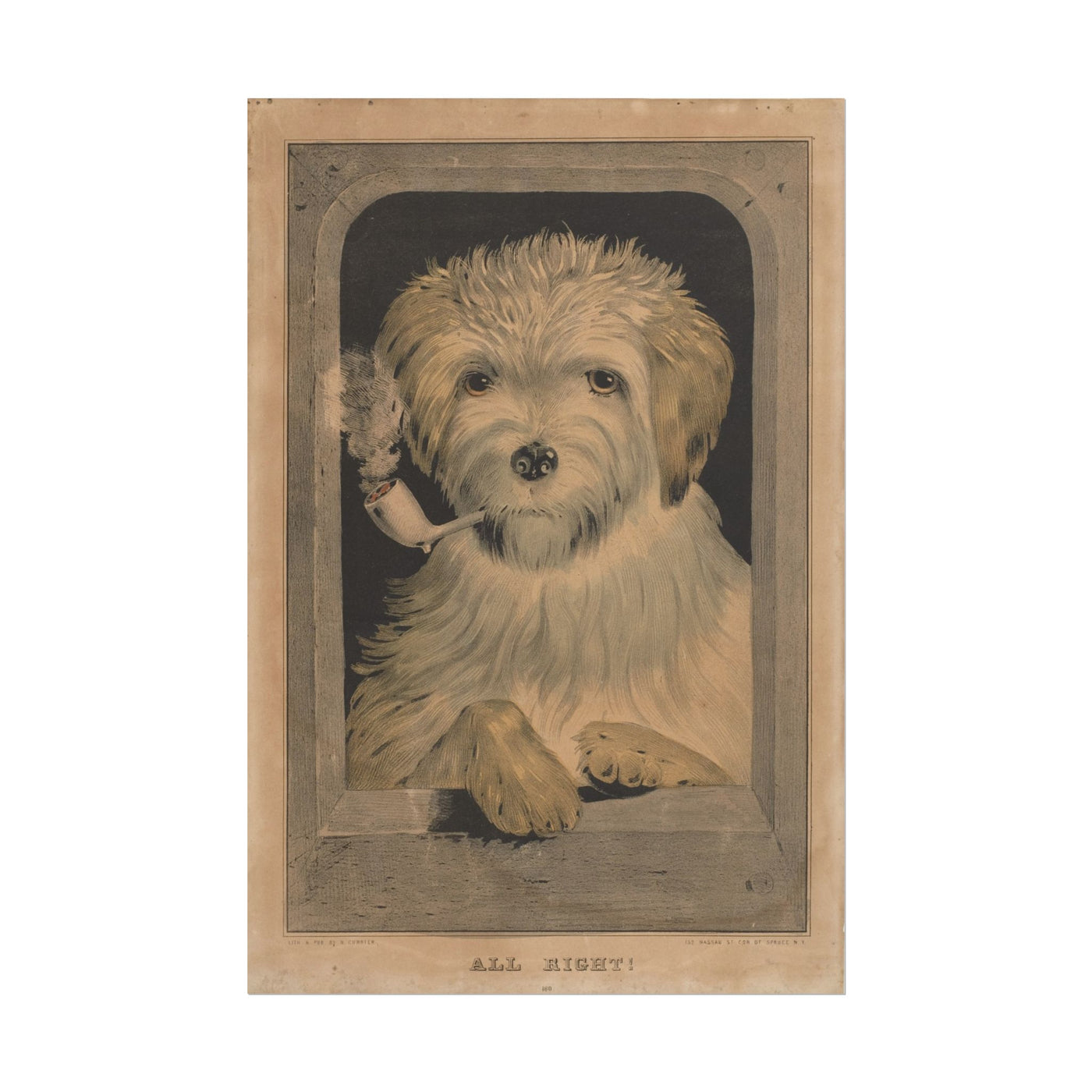 Dog Smoking Pipe 12″×18″