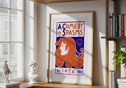 A Comedy In Spasms by Iota poster by Franz Von Stuck - Neutral room decor with framed print